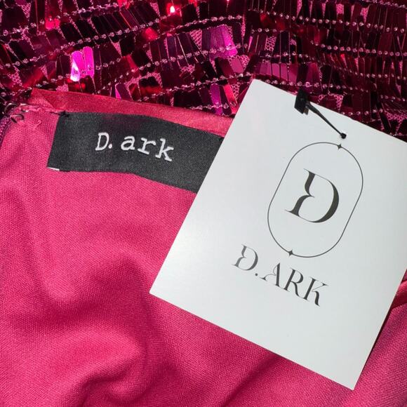 Pink Sequined Mini Dress - Picture 6 of 6